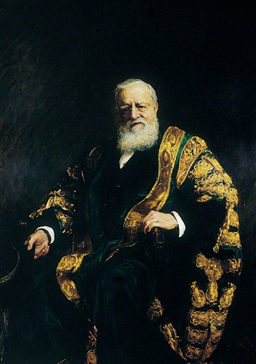 George Frederick Samuel Robinson (1827–1909), 1st Marquess of Ripon, KG, President of Yorkshire College (1882–1904), and First Chancellor of the University of Leeds (1904–1909)